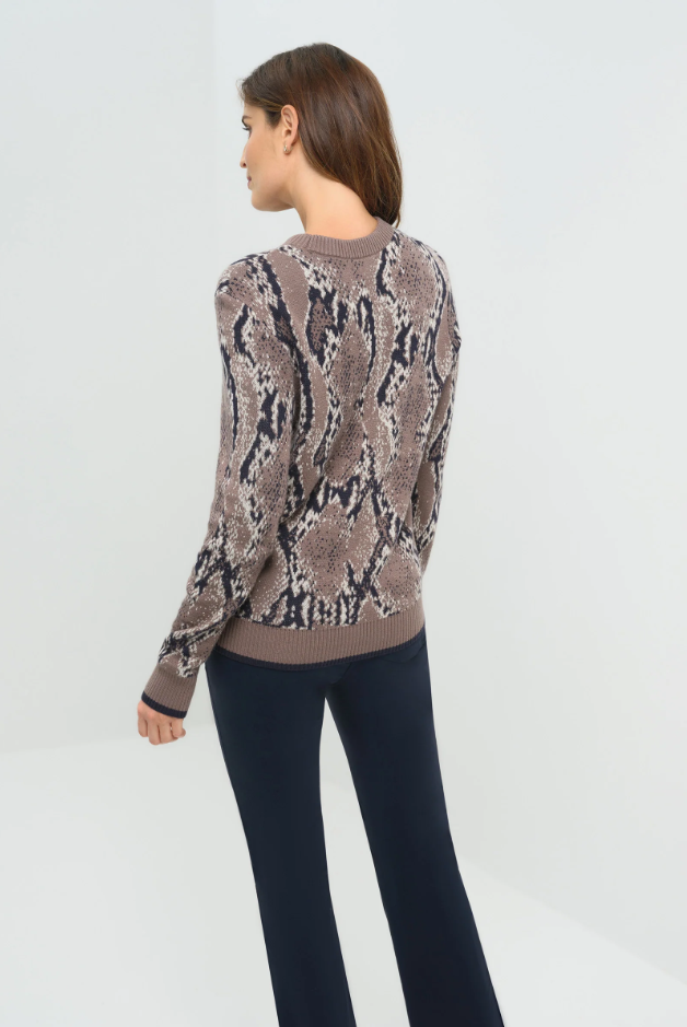 PRINTED ARCHER REMOVABLE TURTLE SWEATER