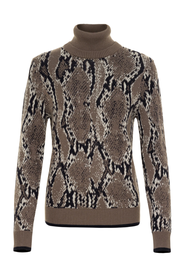 PRINTED ARCHER REMOVABLE TURTLE SWEATER