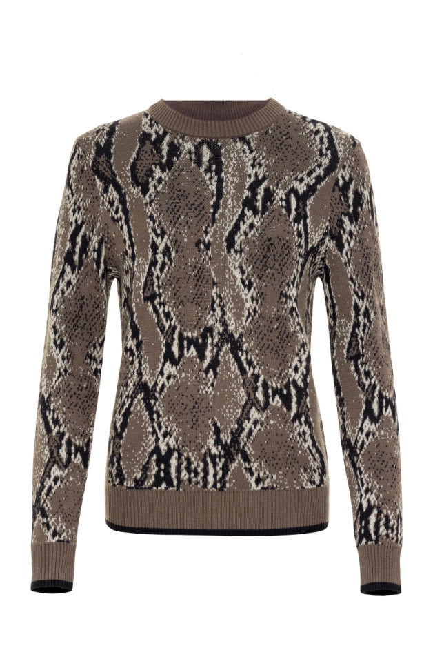 PRINTED ARCHER REMOVABLE TURTLE SWEATER
