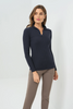 GEORGIE RIB SWEATER KNIT COLLARED TOP