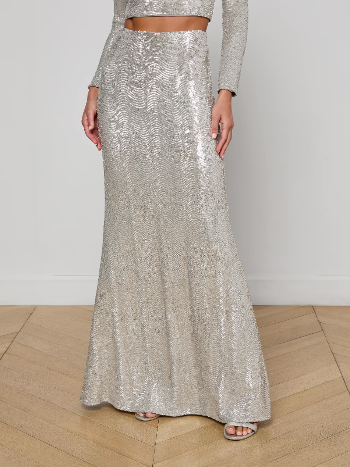 ZETA SEQUIN MAXI SKIRT