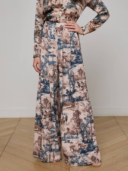 NOVA PLEATED WIDE LEG PANT