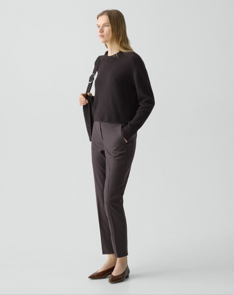 TREECA PULL ON PANT IN SLEEK FLANNEL