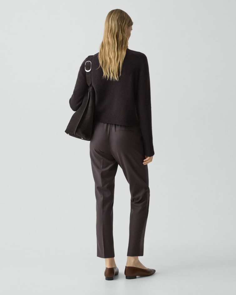 TREECA PULL ON PANT IN SLEEK FLANNEL