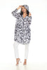 PACKABLE LONG RAIN JACKET WITH ZIP BAG IN LOVE PRINT