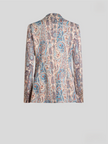 SINGLE BREASTED JACQUARD JACKET WITH PAISLEY FOLIAGE MOTIF