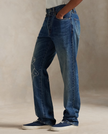 EMBROIDERED RELAXED STRAIGHT JEAN