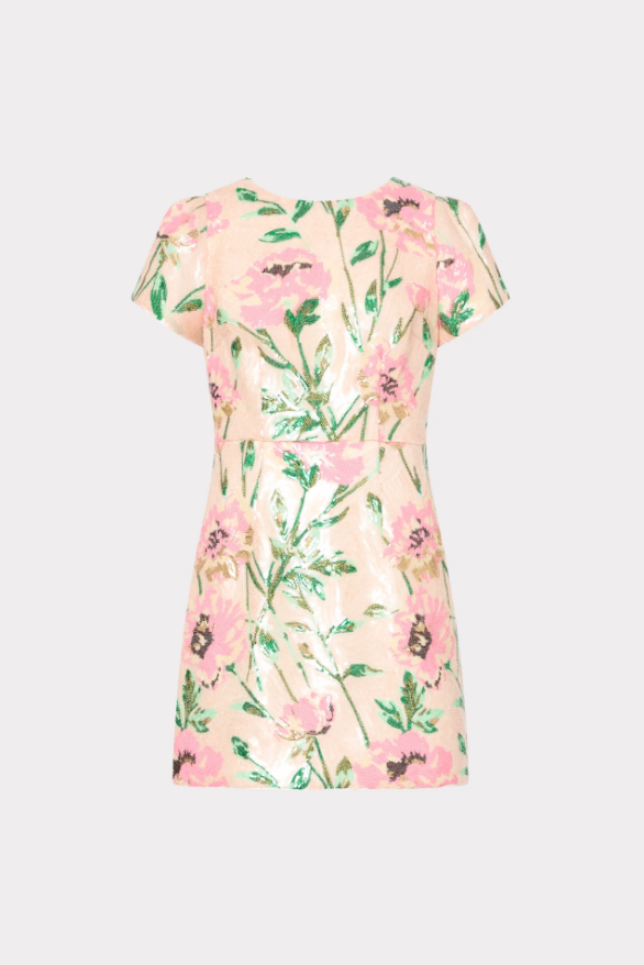 ROWEN FLORAL SEQUIN DRESS