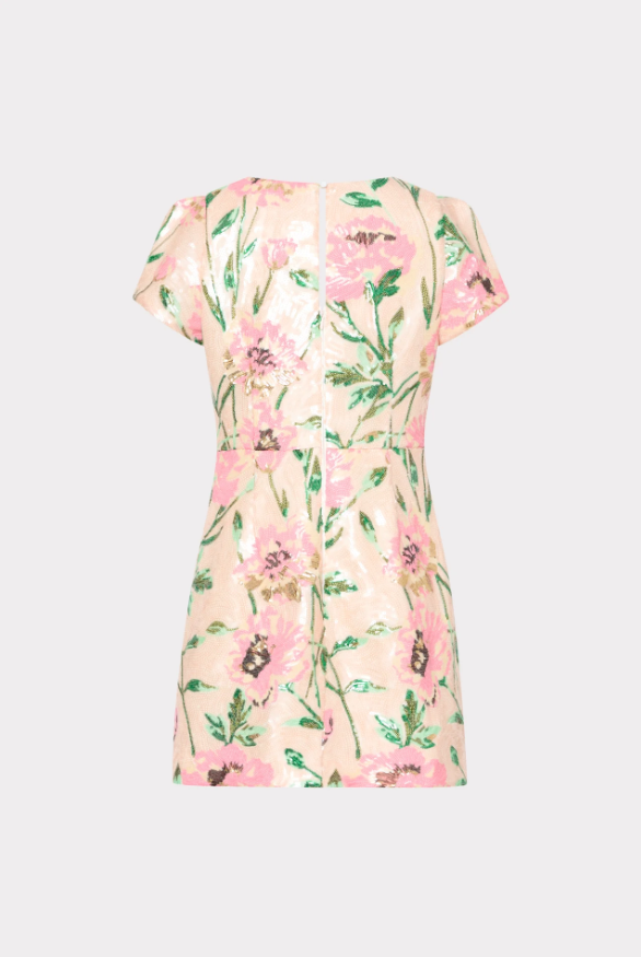 ROWEN FLORAL SEQUIN DRESS