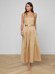 RIMA MAXI DRESS IN MACADAMIA BROWN