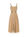 RIMA MAXI DRESS IN MACADAMIA BROWN
