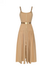 RIMA MAXI DRESS IN MACADAMIA BROWN