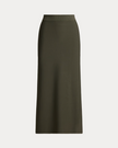 RIB KNIT MIDI SKIRT
