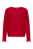 PASSION SWEATER KNIT AND LACE CREWNECK WITH BACK
