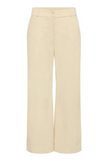 IVANNA PERFORMANCE COTTON CROPPED FLARE PANT IN WHEAT
