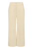 IVANNA PERFORMANCE COTTON CROPPED FLARE PANT IN WHEAT