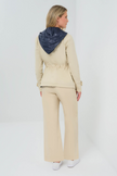 LEXIE PERFORMANCE COTTON AND NYLON REVERSIBLE TRENCH JACKET