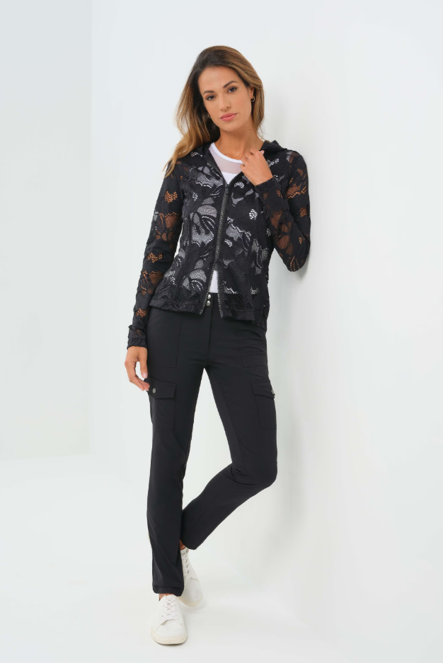 LACE BREE FULL ZIP JACKET WITH HOOD