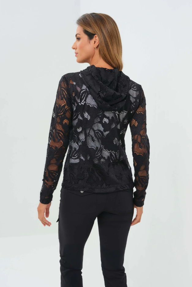 LACE BREE FULL ZIP JACKET WITH HOOD