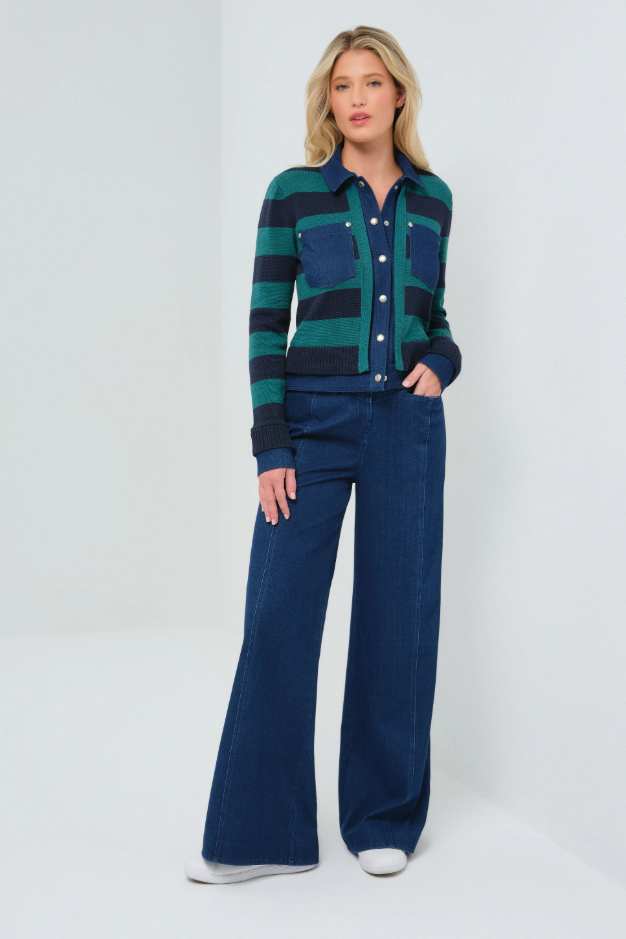 KATSON PERFORMANCE DENIM WIDE LEG JEAN