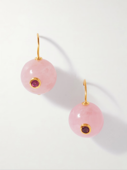 COMET EARRINGS IN MADAGASCAR ROSE