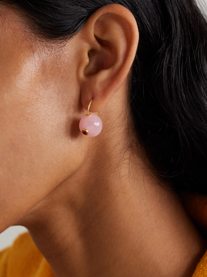 COMET EARRINGS IN MADAGASCAR ROSE