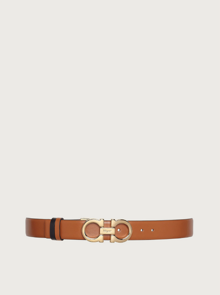 REVERSIBLE AND ADJUSTABLE GANCINI BELT IN SELLA AND BLACK