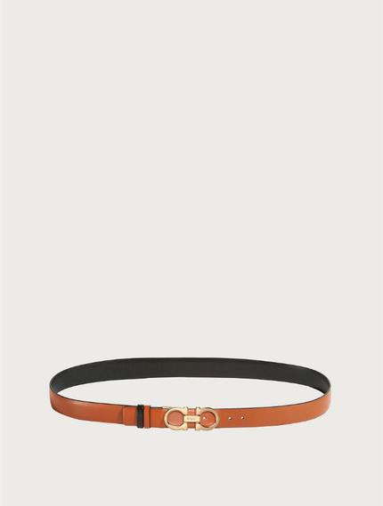 REVERSIBLE AND ADJUSTABLE GANCINI BELT IN SELLA AND BLACK