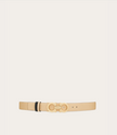 REVERSIBLE AND ADJUSTABLE GANCINI BELT IN MACADAMIA