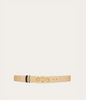 REVERSIBLE AND ADJUSTABLE GANCINI BELT IN MACADAMIA