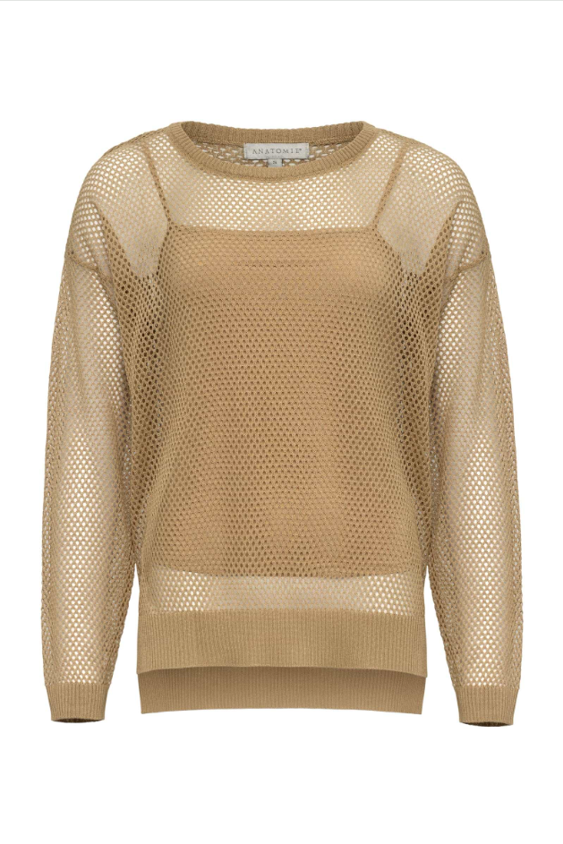 EMMA OPEN KNIT PULLOVER TOP