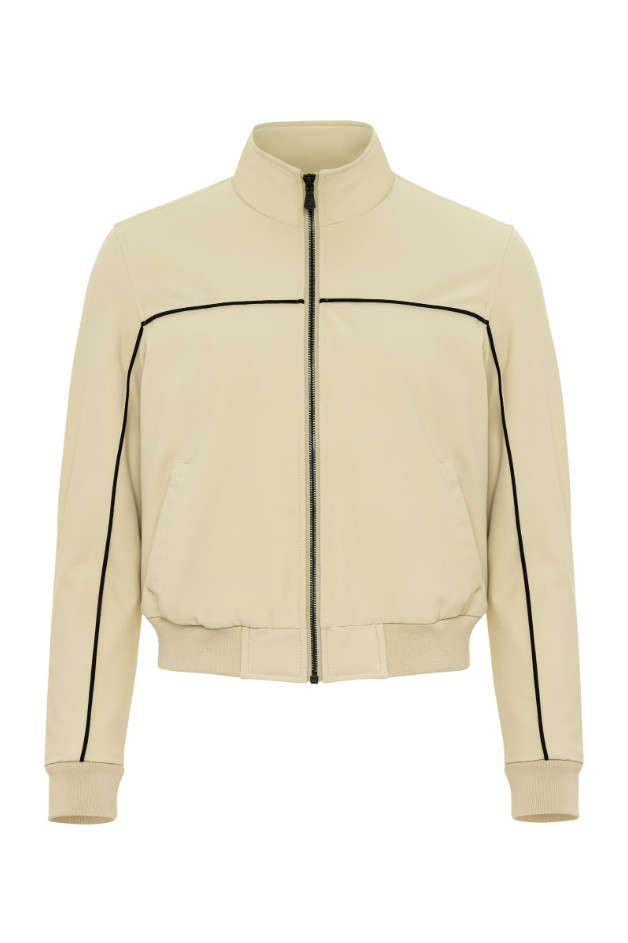 GINGER PERFORMANCE TWILL QUILTED BOMBER JACKET