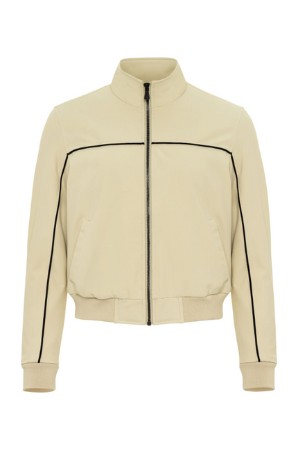GINGER PERFORMANCE TWILL QUILTED BOMBER JACKET