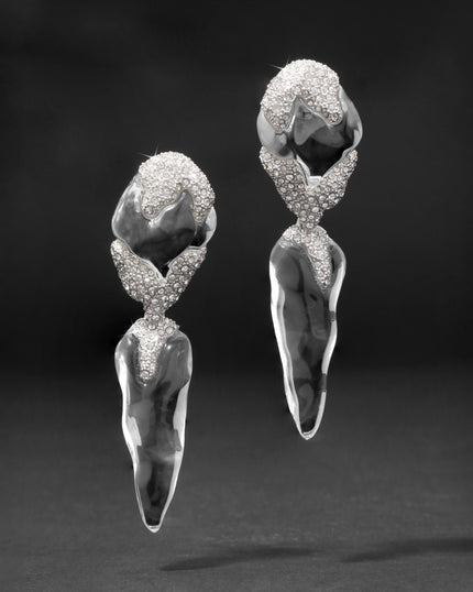 SILVERLAKE LUCITE POST DROP EARRING