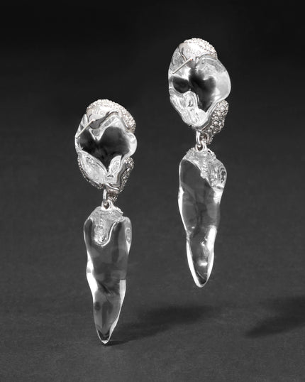 SILVERLAKE LUCITE POST DROP EARRING