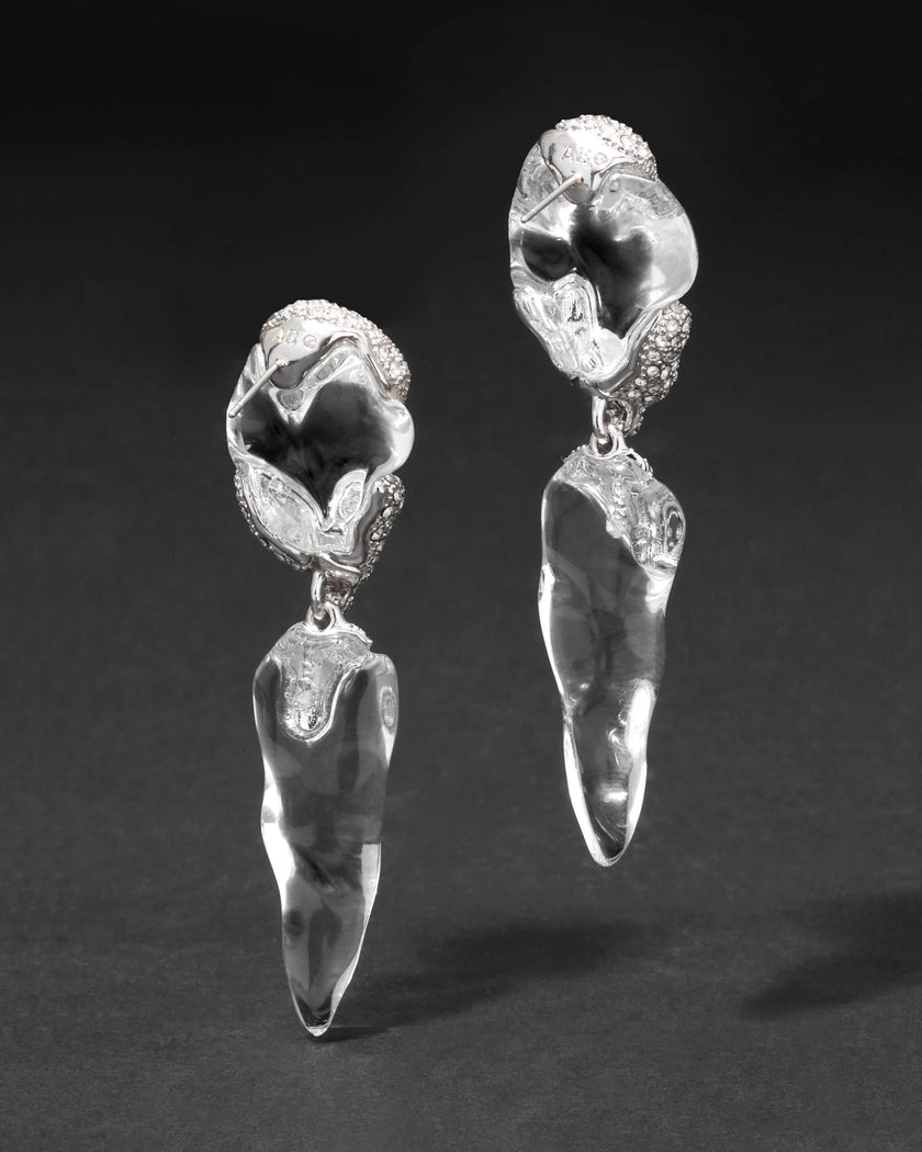 SILVERLAKE LUCITE POST DROP EARRING