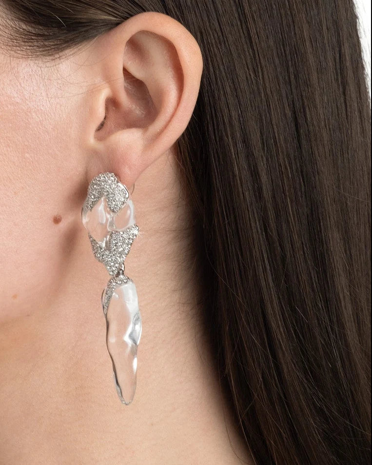 SILVERLAKE LUCITE POST DROP EARRING