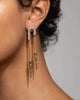 SOLANALES CRYSTAL CHAINED SPEAR EARRING