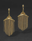 SOLANALES CRYSTAL FRINGE CHANDELIER  EARRING