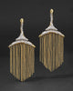 SOLANALES CRYSTAL FRINGE CHANDELIER  EARRING