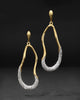 SOLANALES CRYSTAL CURVE LEVERBACK DROP EARRING