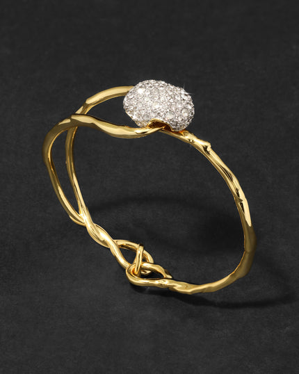 SONANALES CRYSTAL PEBBLE CLASP BRACELET