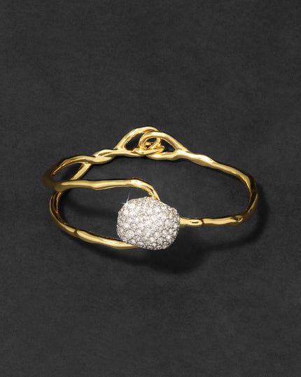 SONANALES CRYSTAL PEBBLE CLASP BRACELET