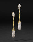 SOLANALES LINEAR CRYSTAL TEARDROP EARRING