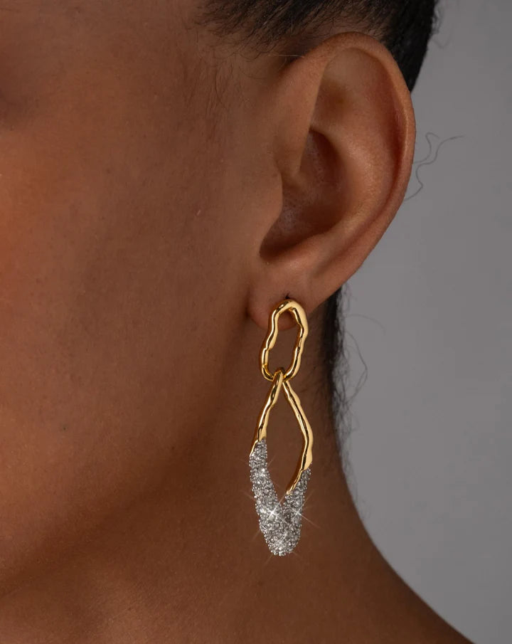 SOLANALES DOUBLE LINK POST EARRING