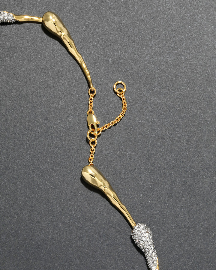 SOLANALES CRYSTAL TEARDROP RIVIERA NECKLACE