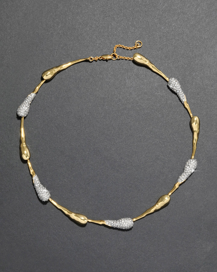 SOLANALES CRYSTAL TEARDROP RIVIERA NECKLACE