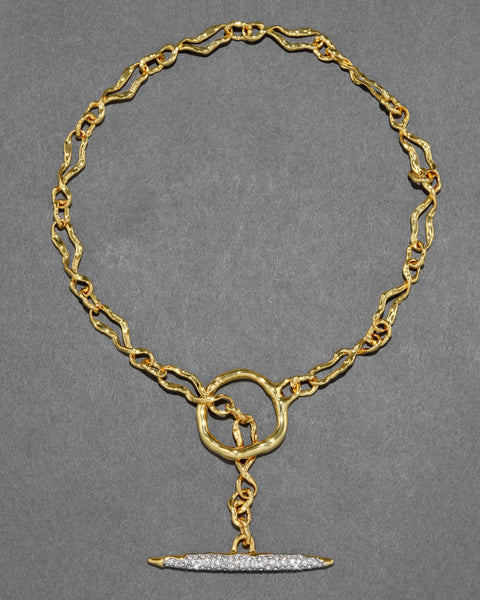 SOLANALES CRYSTAL TOGGLE NECKLACE
