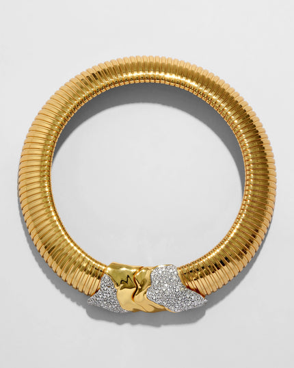 SOLANALES GOLD TUBOGAS COLLAR NECKLACE