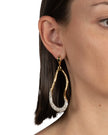 SOLANALES CRYSTAL CURVE LEVERBACK DROP EARRING
